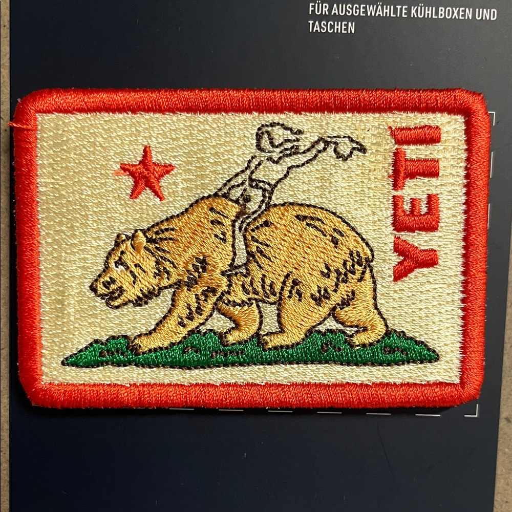 NWT Yeti Cali Bear Patch